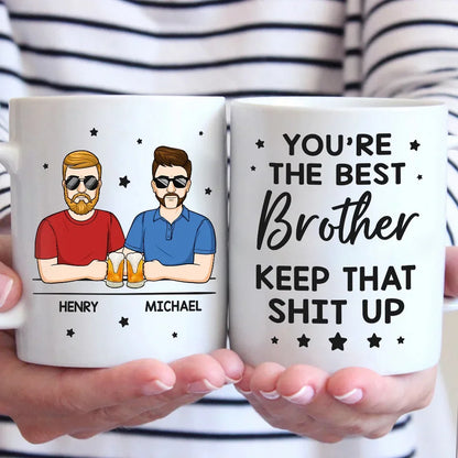 You're The Best Brother - Family Personalized Custom Mug - Gift For Family Members