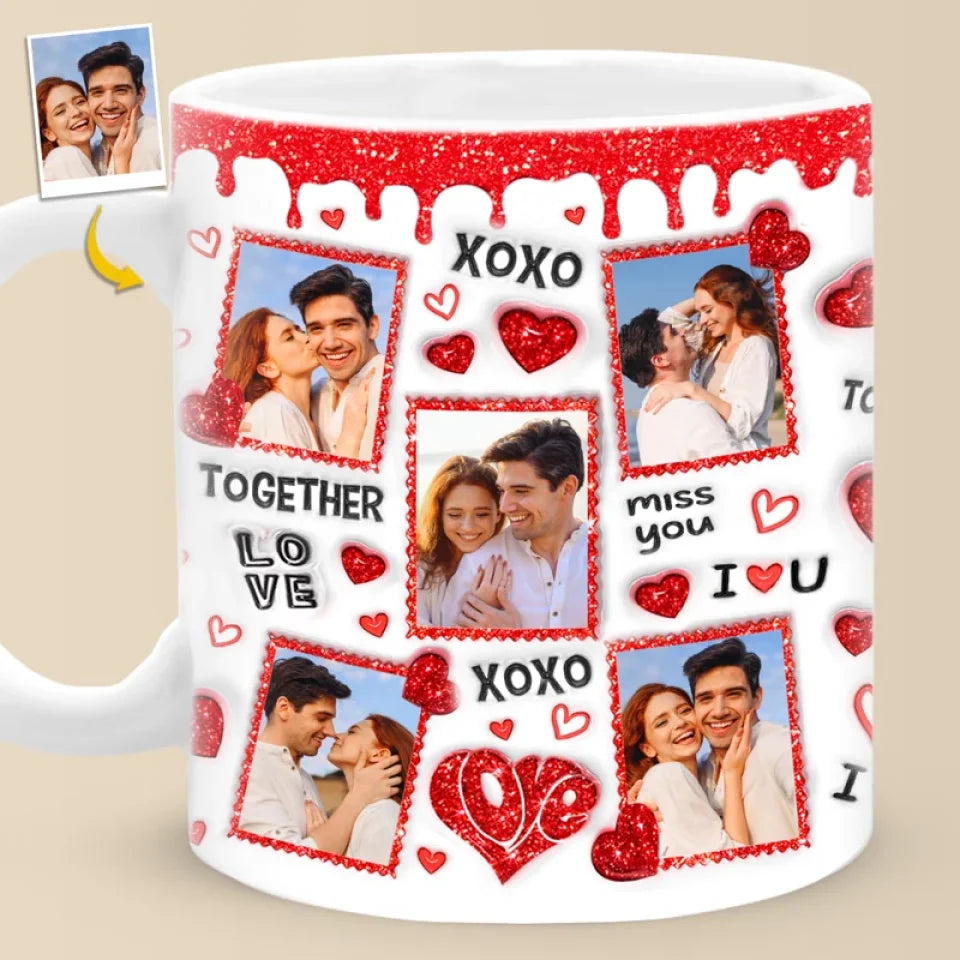 Custom Photo You're My Favorite Notification - Couple Personalized Custom 3D Inflated Effect Printed Mug - Gift For Husband Wife, Anniversary
