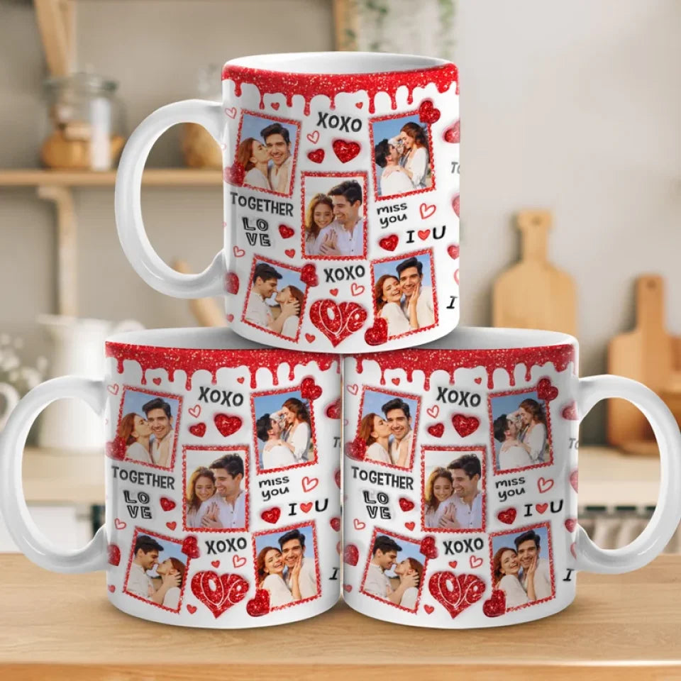 Custom Photo You're My Favorite Notification - Couple Personalized Custom 3D Inflated Effect Printed Mug - Gift For Husband Wife, Anniversary