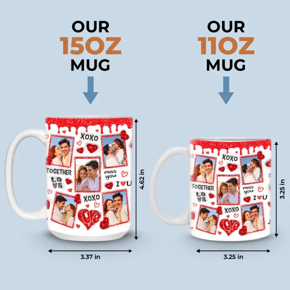 Custom Photo You're My Favorite Notification - Couple Personalized Custom 3D Inflated Effect Printed Mug - Gift For Husband Wife, Anniversary