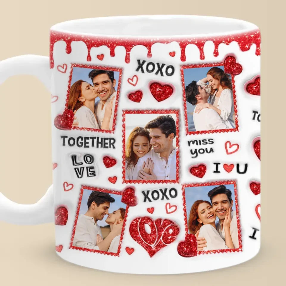 Custom Photo You're My Favorite Notification - Couple Personalized Custom 3D Inflated Effect Printed Mug - Gift For Husband Wife, Anniversary