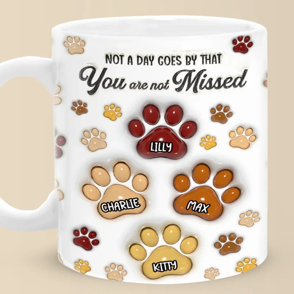 Not All Angels Have Wings, Some Have Fur - Memorial Personalized Custom 3D Inflated Effect Printed Mug - Sympathy Gift For Pet Owners, Pet Lovers