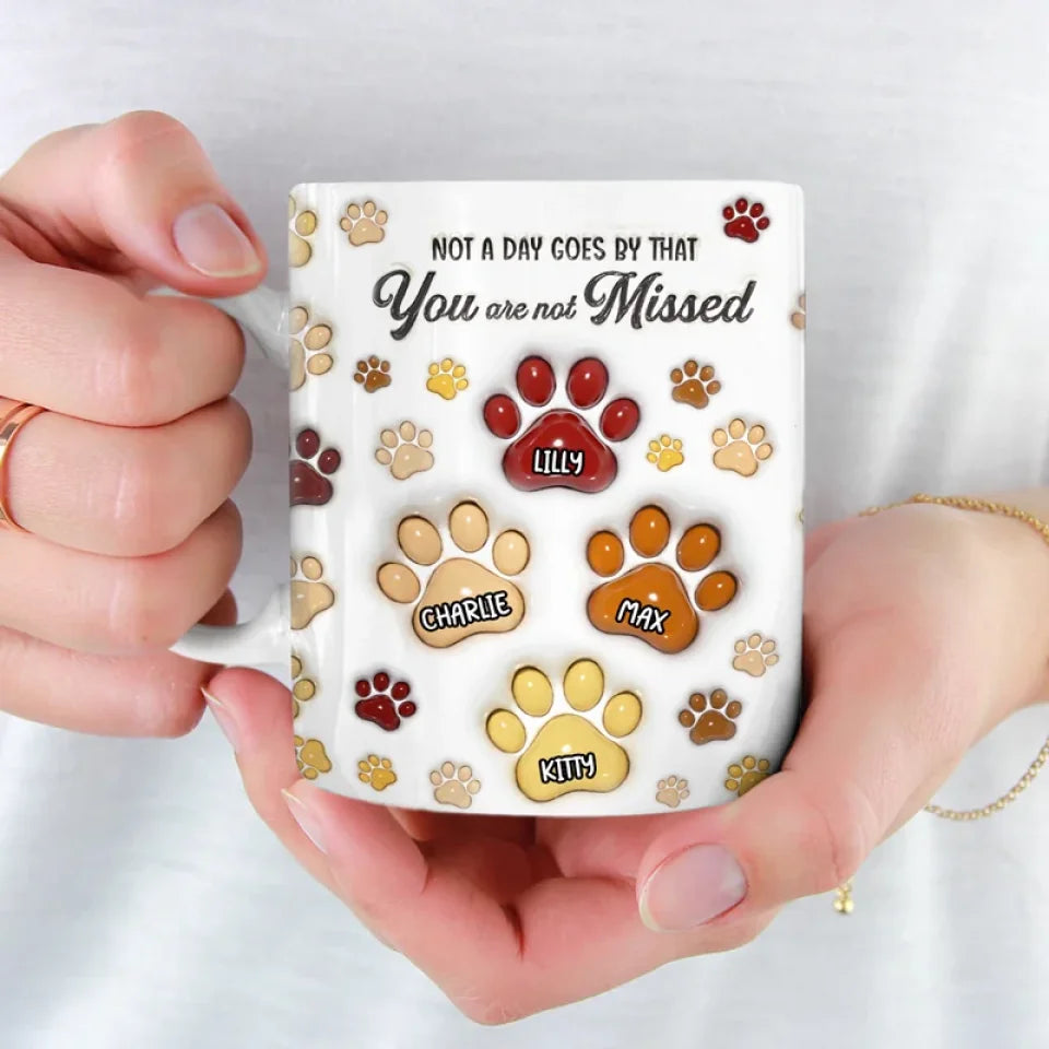 Not All Angels Have Wings, Some Have Fur - Memorial Personalized Custom 3D Inflated Effect Printed Mug - Sympathy Gift For Pet Owners, Pet Lovers