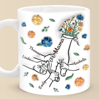We Are Born Of Love - Family Personalized Custom 3D Inflated Effect Printed Mug - Gift For Mom, Grandma