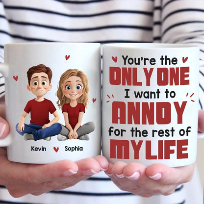 Life Is Better When We're Together - Couple Personalized Custom Mug - Gift For Husband Wife, Anniversary