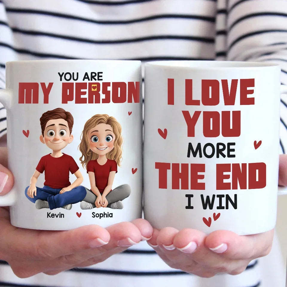 Love Is Being With You - Couple Personalized Custom Mug - Gift For Husband Wife, Anniversary