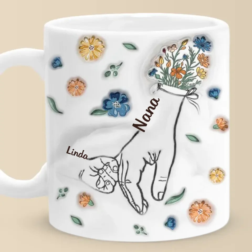 We Are Born Of Love - Family Personalized Custom 3D Inflated Effect Printed Mug - Gift For Mom, Grandma