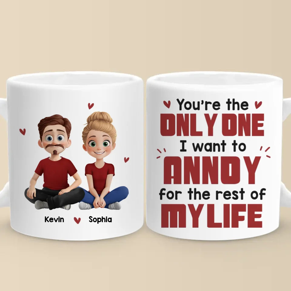 Life Is Better When We're Together - Couple Personalized Custom Mug - Gift For Husband Wife, Anniversary