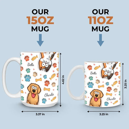 The Best Therapists Have Fur And Four Legs - Dog & Cat Personalized Custom 3D Inflated Effect Printed Mug - Gift For Pet Owners, Pet Lovers