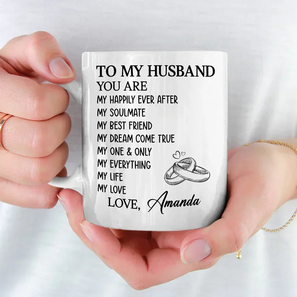 You Are My Dream Come True - Couple Personalized Custom Mug - Gift For Husband Wife, Anniversary