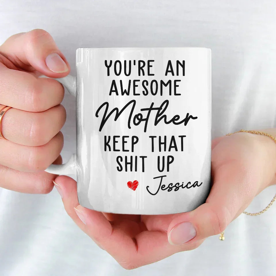 Mom, You're Proof That Superpowers Are Real - Family Personalized Custom Mug - Gift For Mom