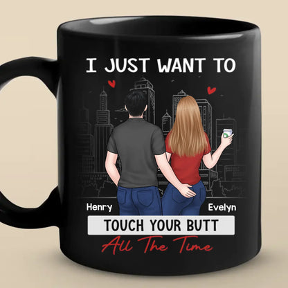 Every Touch Is A Reminder Of Our Love - Couple Personalized Custom Mug - Gift For Husband Wife, Anniversary