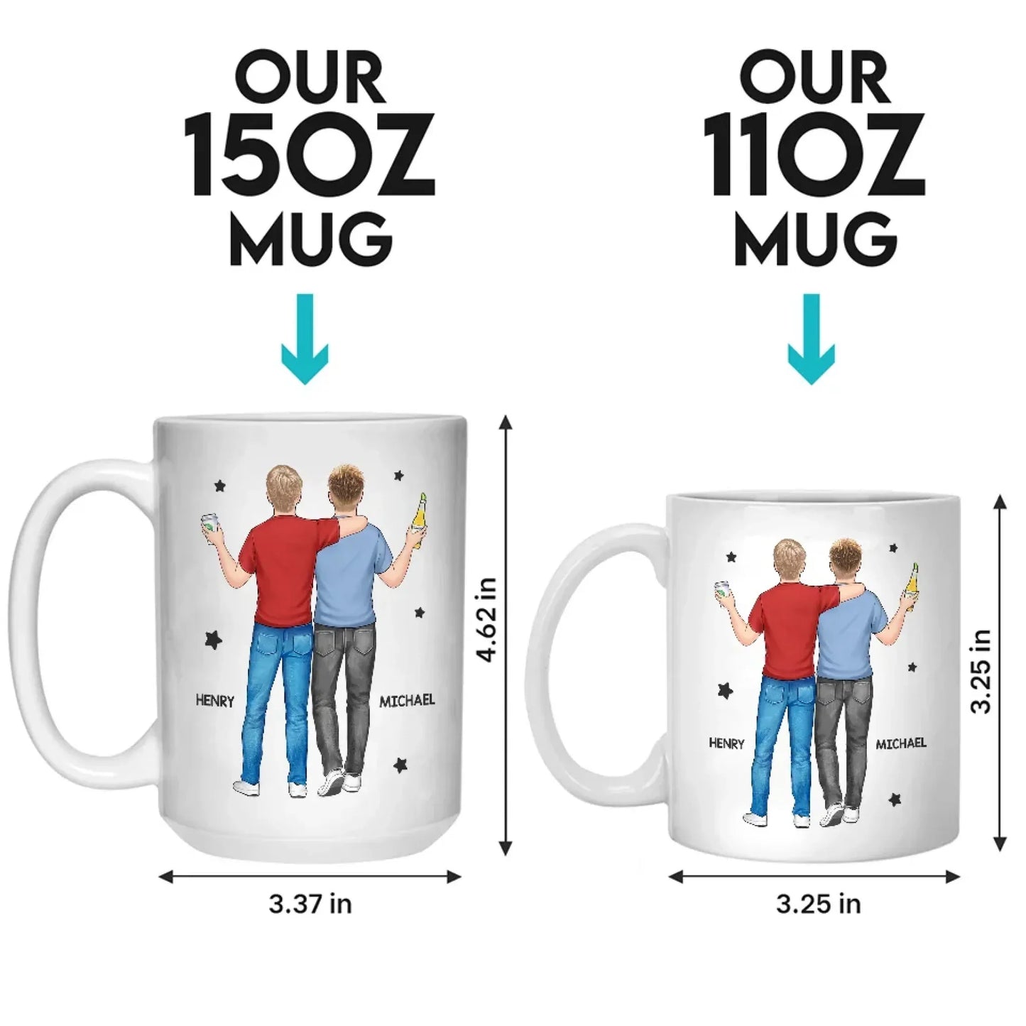 For My Brother, I'd Stand In The Line Of Fire - Family Personalized Custom Mug - Gift For Family Members