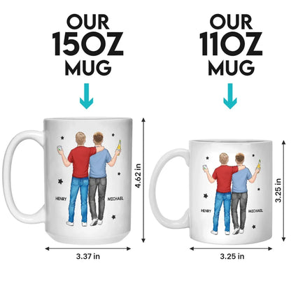For My Brother, I'd Stand In The Line Of Fire - Family Personalized Custom Mug - Gift For Family Members