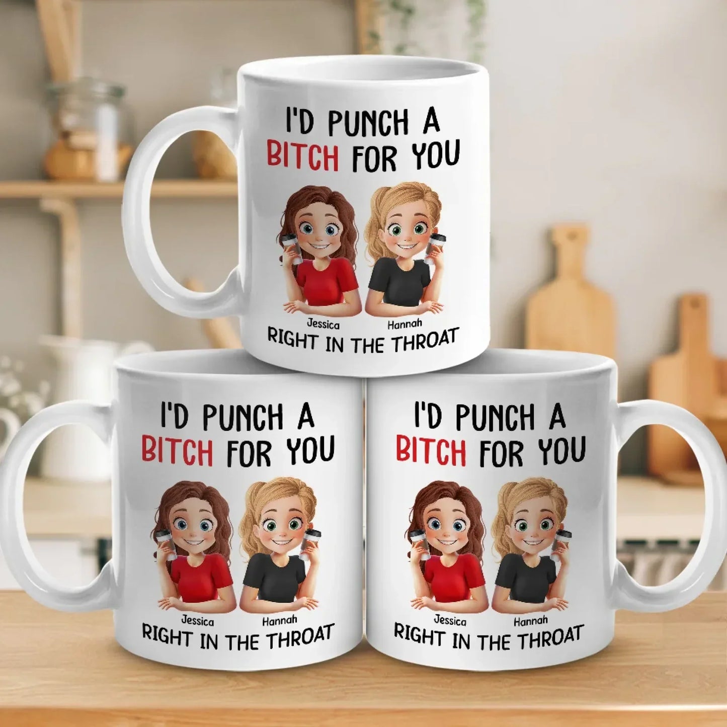 I'd Do The Unthinkable For You - Bestie Personalized Custom Mug - Gift For Best Friends, BFF, Sister