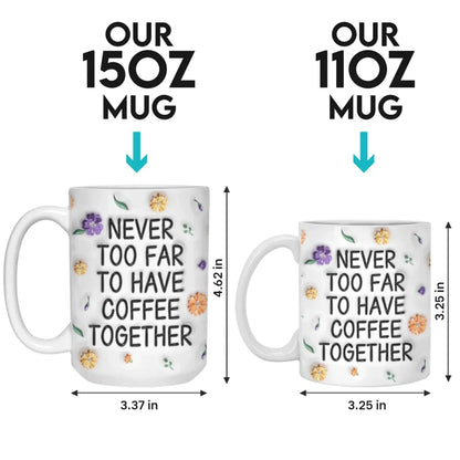 True Friendship Stands The Test Of Time - Bestie Personalized Custom 3D Inflated Effect Printed Mug - Gift For Best Friends, BFF, Sister