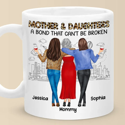 Daughter By Chance, Best Friend By Choice - Family Personalized Custom Mug - Gift For Mom, Daughter