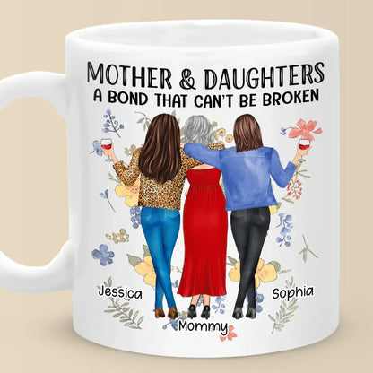 The Best Gift My Mom Gave Me Is Her Friendship - Family Personalized Custom Mug - Gift For Mom, Daughter