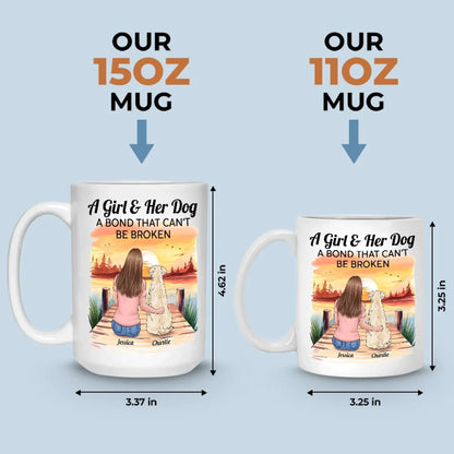 Her Dog, Her Soulmate - Dog Personalized Custom Mug - Gift For Pet Owners, Pet Lovers