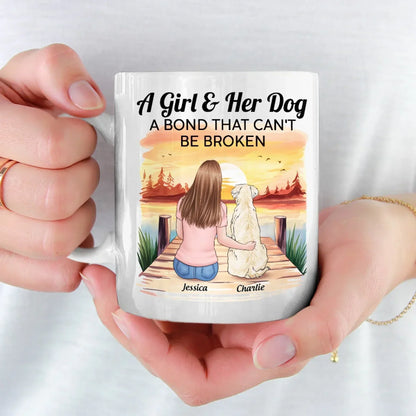 Her Dog, Her Soulmate - Dog Personalized Custom Mug - Gift For Pet Owners, Pet Lovers