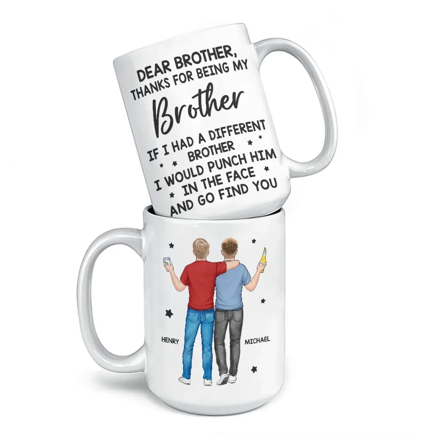 No Other Brother Can Compare - Family Personalized Custom Mug - Gift For Family Members