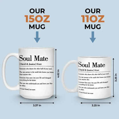 Love Brought Us Together - Couple Personalized Custom Mug - Gift For Husband Wife, Anniversary