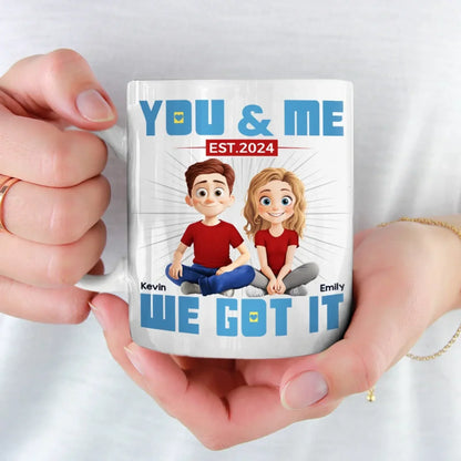In Your Arms, I'm Home - Couple Personalized Custom Mug - Gift For Husband Wife, Anniversary