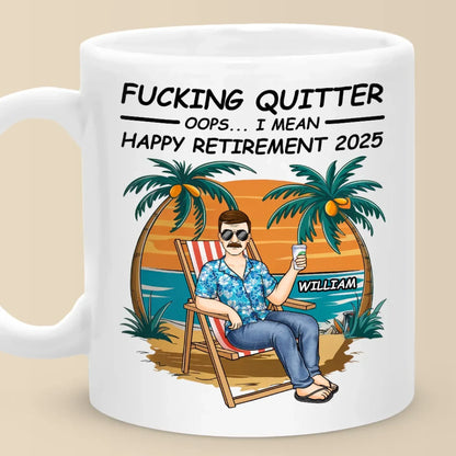 Here's To The Next Chapter Of Your Life - Coworker Personalized Custom Mug - Appreciation, Retirement Gift For Coworkers, Work Friends, Colleagues