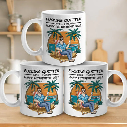 Here's To The Next Chapter Of Your Life - Coworker Personalized Custom Mug - Appreciation, Retirement Gift For Coworkers, Work Friends, Colleagues