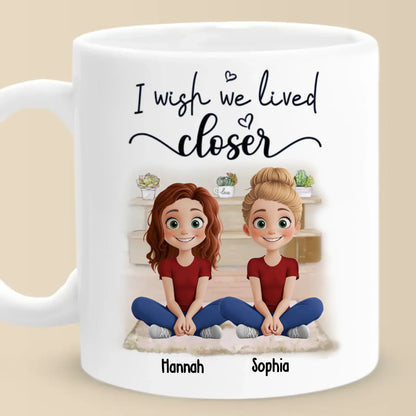 You're Always With Me In Spirit - Bestie Personalized Custom Mug - Gift For Best Friends, BFF, Sister