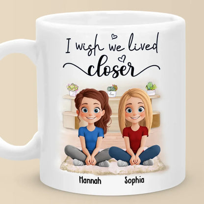 You're Always With Me In Spirit - Bestie Personalized Custom Mug - Gift For Best Friends, BFF, Sister