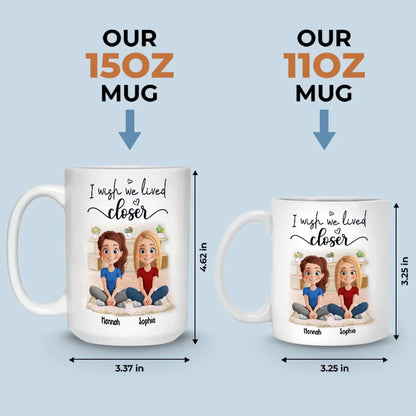 You're Always With Me In Spirit - Bestie Personalized Custom Mug - Gift For Best Friends, BFF, Sister
