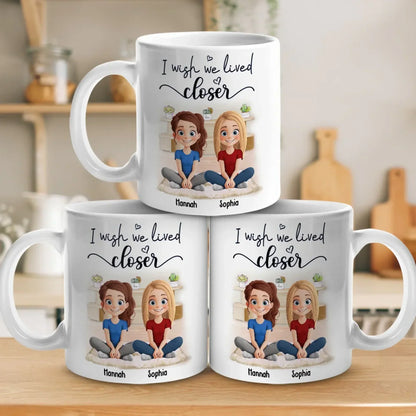 You're Always With Me In Spirit - Bestie Personalized Custom Mug - Gift For Best Friends, BFF, Sister