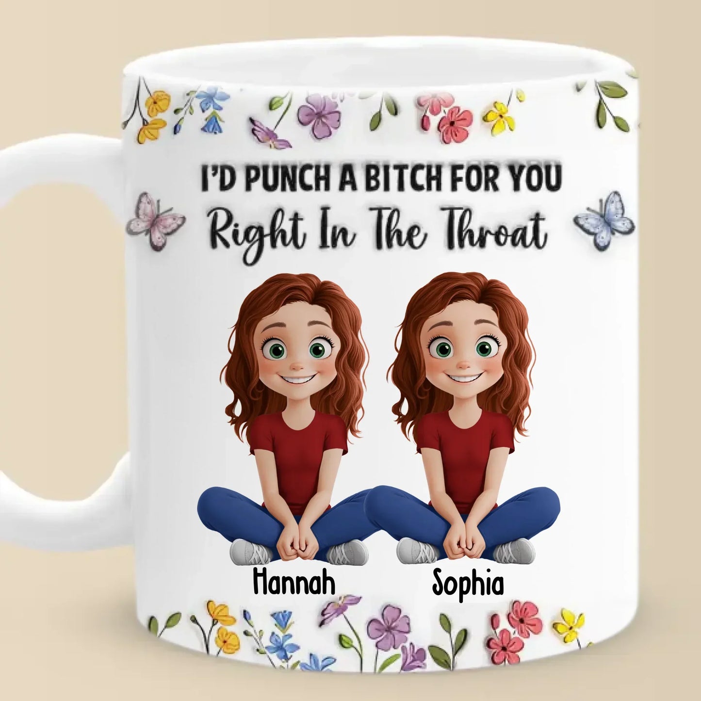 Some Friendships Are Infinite, Like Ours - Bestie Personalized Custom 3D Inflated Effect Printed Mug - Gift For Best Friends, BFF, Sisters