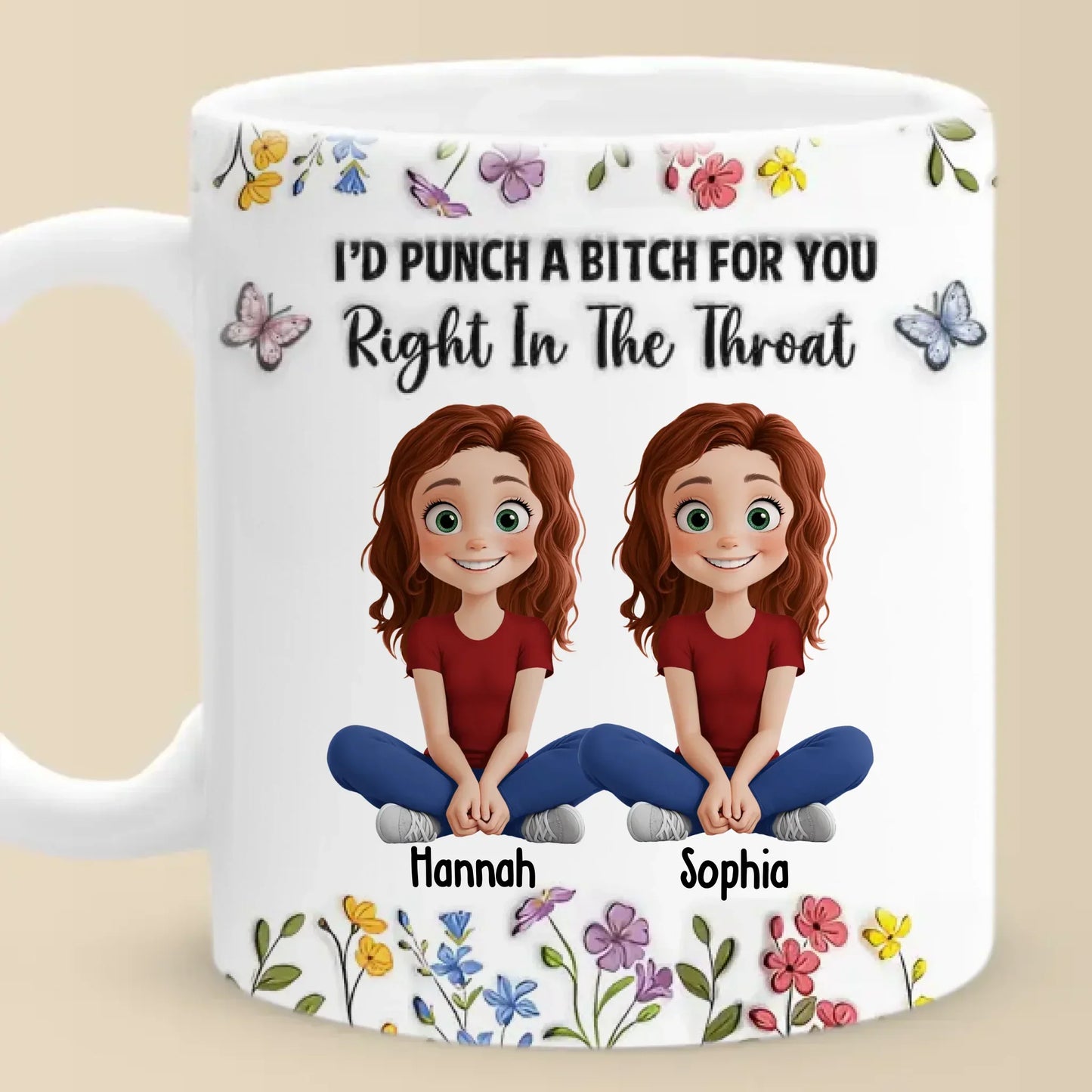 Some Friendships Are Infinite, Like Ours - Bestie Personalized Custom 3D Inflated Effect Printed Mug - Gift For Best Friends, BFF, Sisters