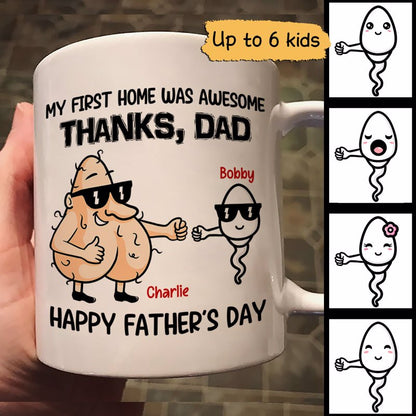 First Home Was Awesome Father's Day Gift Personalized Mug