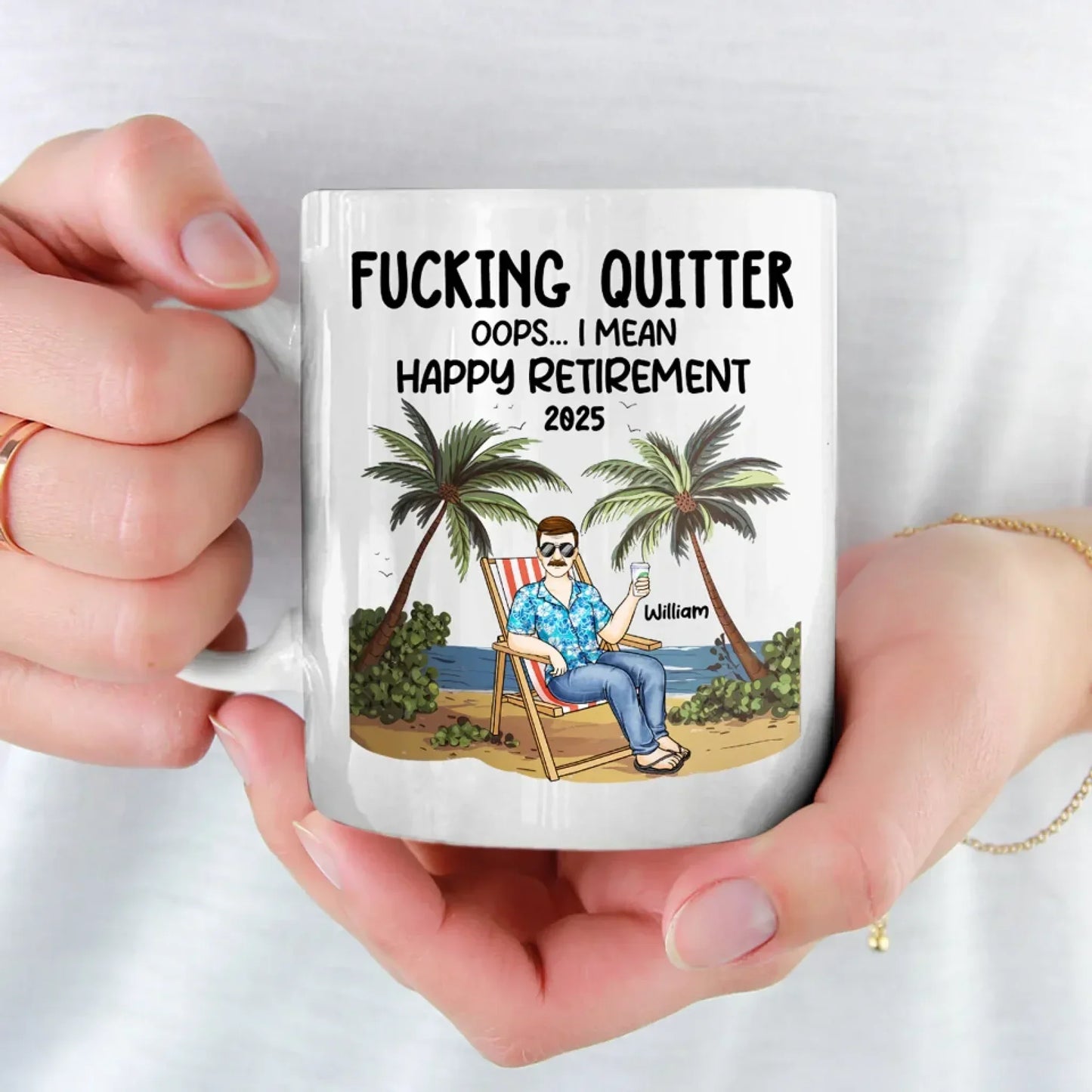 Retirement, Time To Do What You Love - Coworker Personalized Custom Mug - Appreciation, Retirement Gift For Coworkers, Work Friends, Colleagues