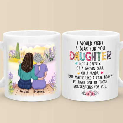 Anything For My Daughter - Family Personalized Custom Mug - Gift For Mom, Daughter
