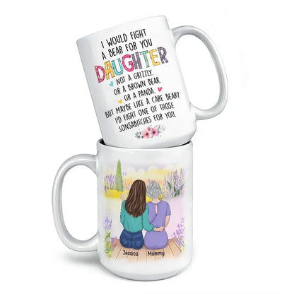 Anything For My Daughter - Family Personalized Custom Mug - Gift For Mom, Daughter