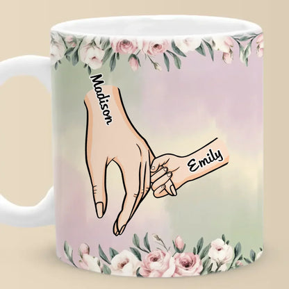 The Love In A Grandmother's Heart - Family Personalized Custom Mug - Gift For Mom, Grandma