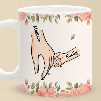 A Grandmother's Love Is Forever And Always - Family Personalized Custom Mug - Gift For Mom, Grandma