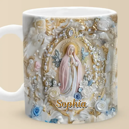 Faith And Love, Always - Family Personalized Custom 3D Inflated Effect Printed Mug - Gift For Yourself, Best Friends, Siblings, Family Members