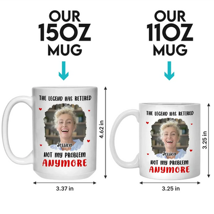 Custom Photo Retirement Is Life's New Chapter - Coworker Personalized Custom Mug - Appreciation, Retirement Gift For Coworkers, Work Friends, Colleagues