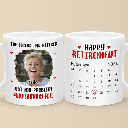 Custom Photo Retirement Is Life's New Chapter - Coworker Personalized Custom Mug - Appreciation, Retirement Gift For Coworkers, Work Friends, Colleagues