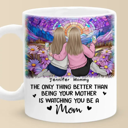 Forever My Baby, Always My Friend - Family Personalized Custom Mug - Mother's Day, Gift For Mom, Daughter
