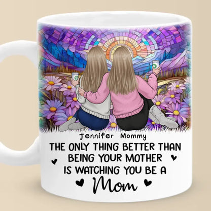 Forever My Baby, Always My Friend - Family Personalized Custom Mug - Mother's Day, Gift For Mom, Daughter