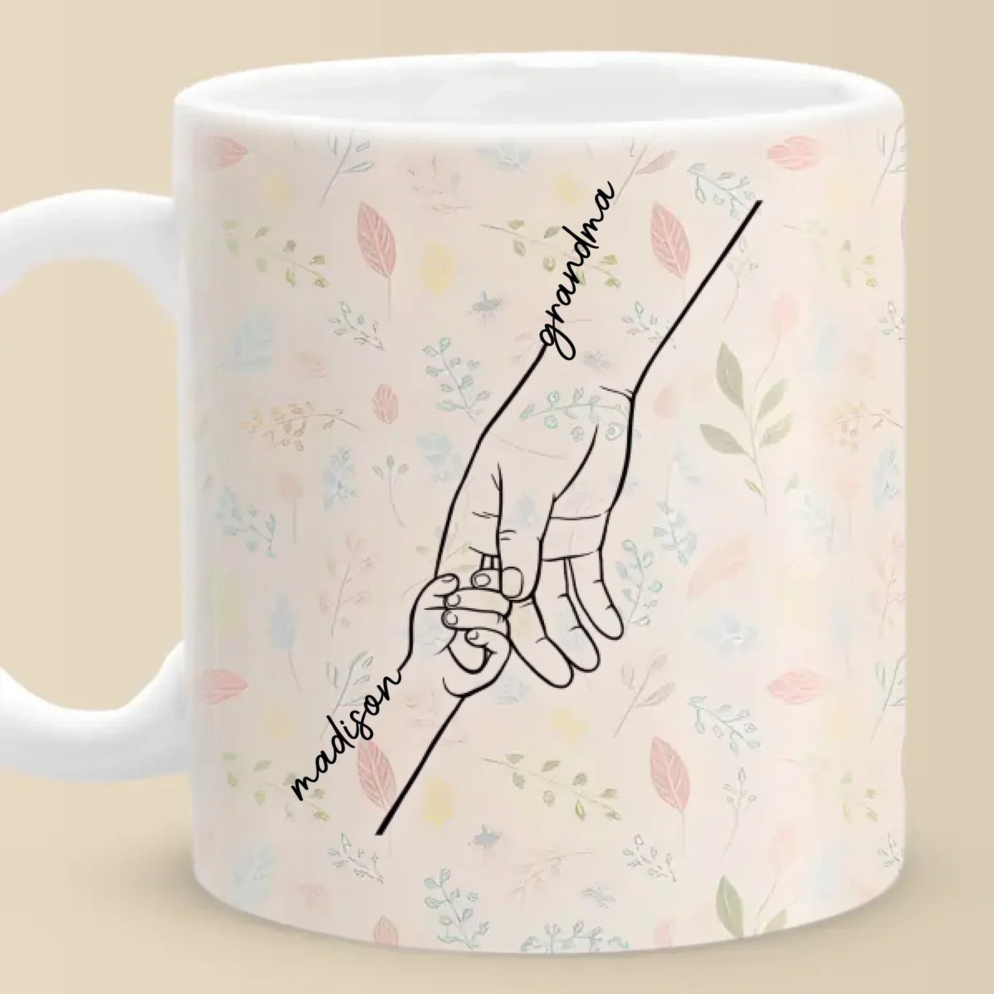 A Sweet Way To Celebrate The Bonds That Hold You Together - Family Personalized Custom Mug - Mother's Day Gift For Mom, Grandma