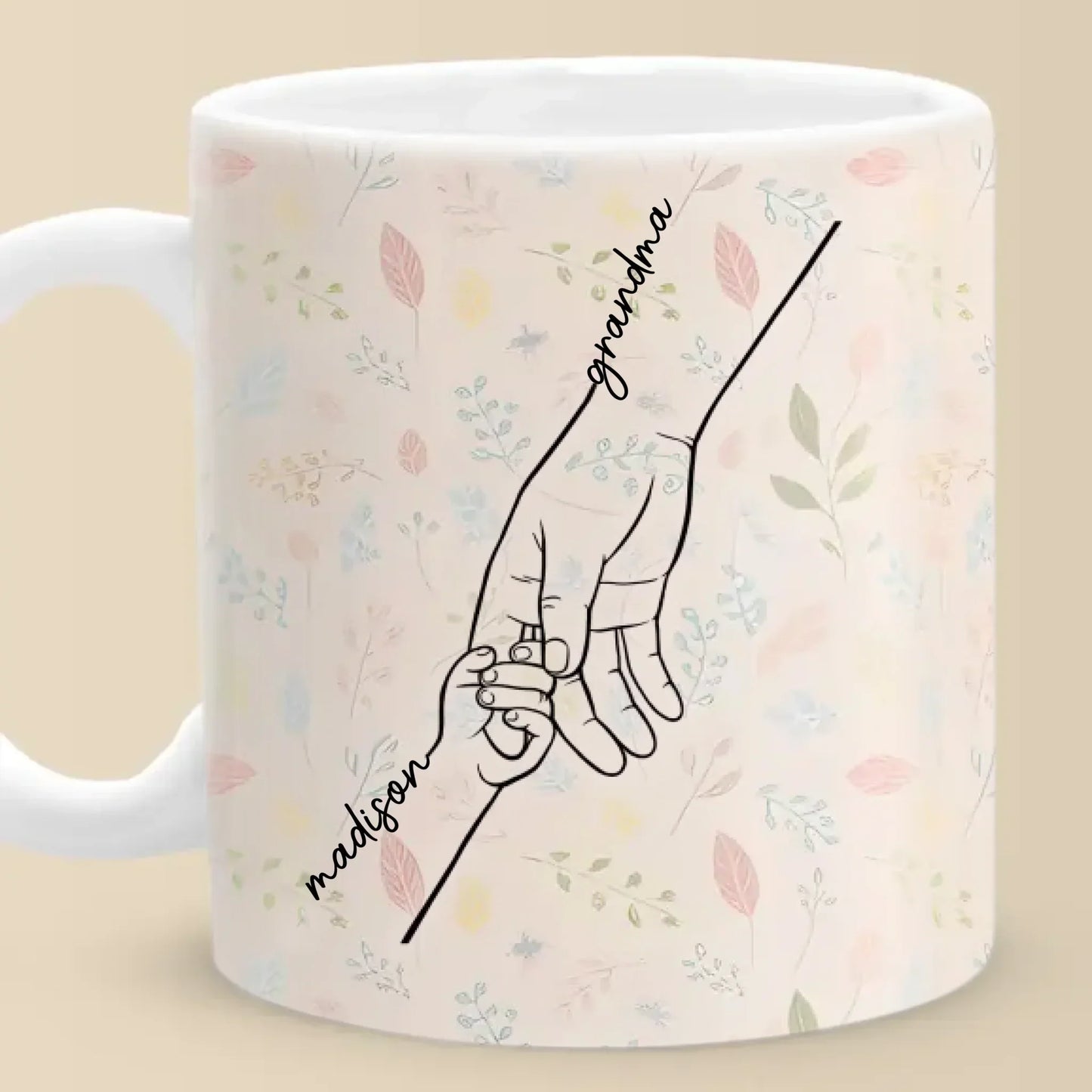A Sweet Way To Celebrate The Bonds That Hold You Together - Family Personalized Custom Mug - Mother's Day Gift For Mom, Grandma