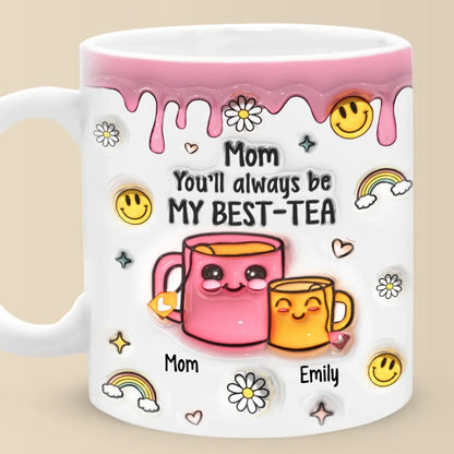 Infinite Love, Unbreakable Bond - Family Personalized Custom 3D Inflated Effect Printed Mug - Gift For Mom, Daughter