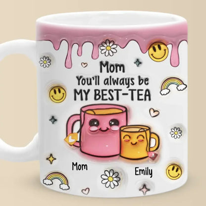 Infinite Love, Unbreakable Bond - Family Personalized Custom 3D Inflated Effect Printed Mug - Gift For Mom, Daughter